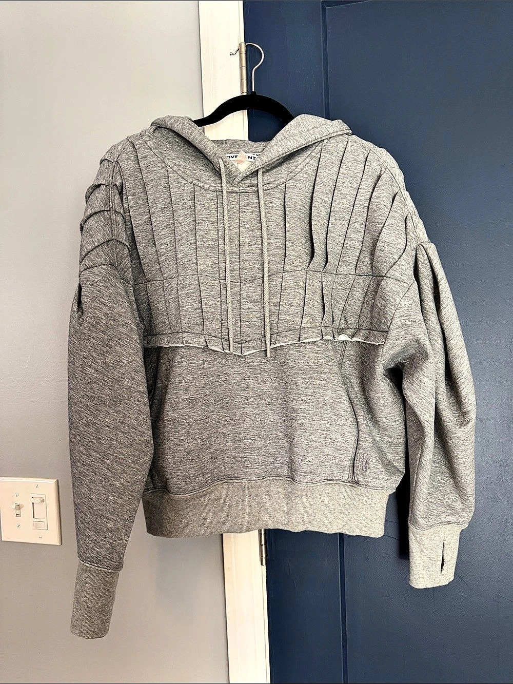 FP Movement Pick It Up Pleat Detail Hoodie Gray